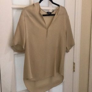 Theory Antazie Neutral Silk Shirt